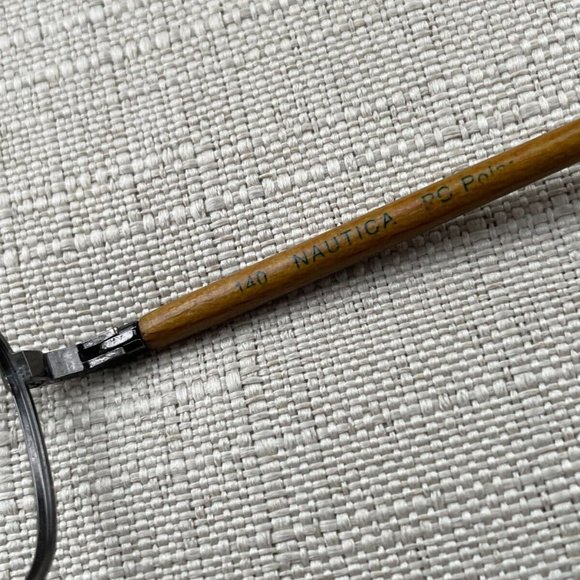 Nautica Men Eyeglasses Frame Black/Tan Tone 51[]20 140 Glasses - Picture 10 of 11